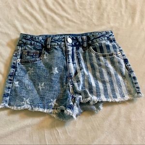High Rise Jean Shorts